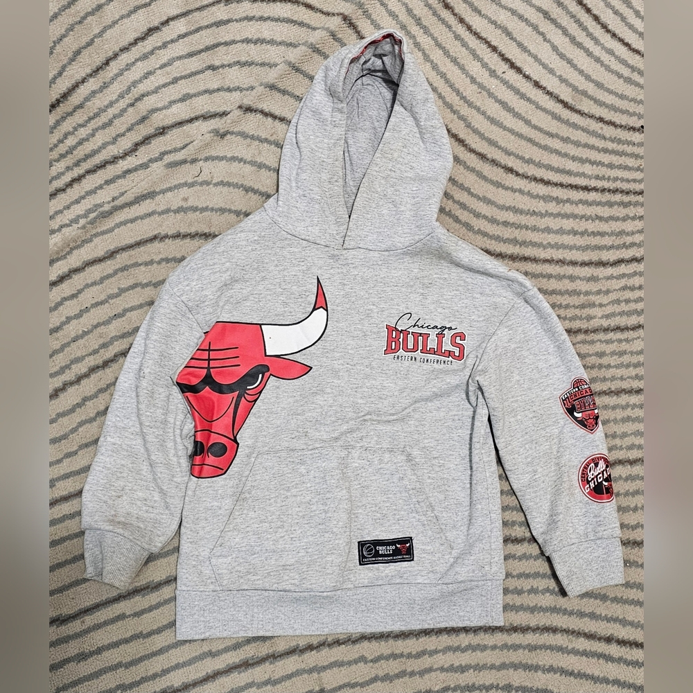 Vintage NBA CHICAGO BULLS Hoodie Sweater Kids 8-9Y 134cm